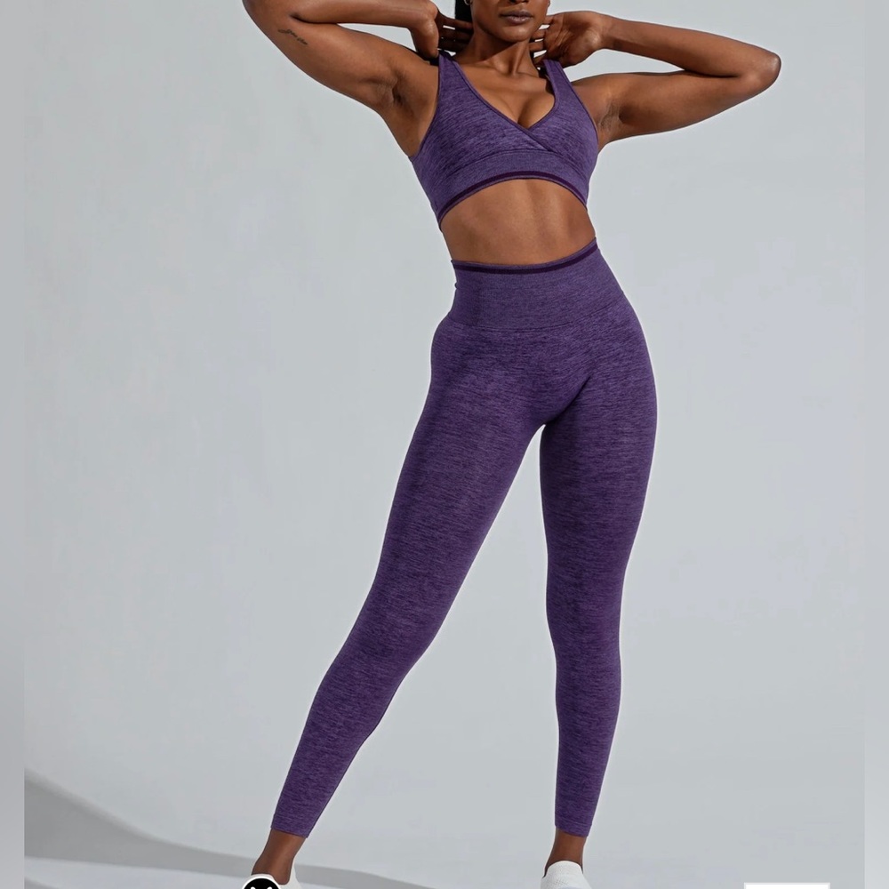BBL seamless leggings. Eggplant purple. Size S